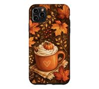 Cozy Autum Coffee Pumpkins Spice Maple Leaves Fall Lover Case for iPhone 11 Pro Max