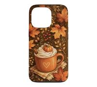 Cozy Autum Coffee Pumpkins Spice Maple Leaves Fall Lover Case for iPhone 13 Pro