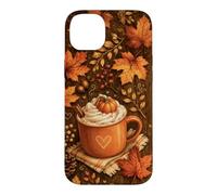 Cozy Autum Coffee Pumpkins Spice Maple Leaves Fall Lover Case for iPhone 14 Plus