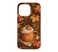 Cozy Autum Coffee Pumpkins Spice Maple Leaves Fall Lover Case for iPhone 14 Pro Max