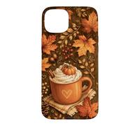 Cozy Autum Coffee Pumpkins Spice Maple Leaves Fall Lover Case for iPhone 15 Plus