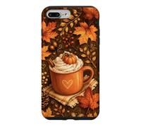 Cozy Autum Coffee Pumpkins Spice Maple Leaves Fall Lover Case for iPhone 7 Plus/8 Plus