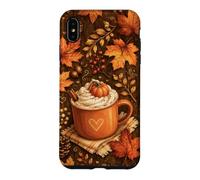 Cozy Autum Coffee Pumpkins Spice Maple Leaves Fall Lover Case for iPhone XS Max