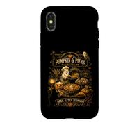 Cozy Autumn Baker Pumpkin Spice Pastry Chef Midnight Baking Case for iPhone X/XS