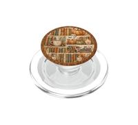Cozy Autumn Books Pumpkin Coffee Fall Reading Aesthetic PopSockets PopGrip for MagSafe