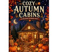 Cozy Autumn Cabins Coloring Book: 30 Relaxing Cabin, Forest & Fall-Themed Coloring Pages for Adults and Teens | Cozy Retreats, Pumpkins, Campfires & Seasonal Comfort