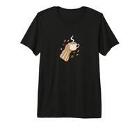 Cozy Autumn Coffee Mug Hygge Sweater Fall Leaves Aesthetic Premium T-Shirt