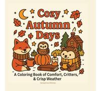 Cozy Autumn Days: A Coloring Book of Comfort, Critters, & Crisp Weather