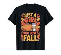 Cozy Autumn Days Just A Girl Who Loves Fall Look T-Shirt