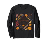 Cozy Autumn Gratitude Harvest Wishes Warm Gathering Long Sleeve T-Shirt