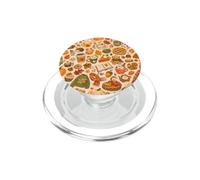 Cozy Autumn Pattern Pumpkin Latte Hygge Fall Comfort Art PopSockets PopGrip for MagSafe