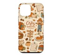 Cozy Autumn Pumpkin Patch Scarecrow Collage Squirrel Fall Case for iPhone 12 mini
