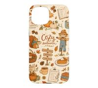 Cozy Autumn Pumpkin Patch Scarecrow Collage Squirrel Fall Case for iPhone 15