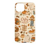 Cozy Autumn Pumpkin Patch Scarecrow Collage Squirrel Fall Case for iPhone 15 Plus