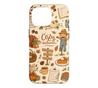 Cozy Autumn Pumpkin Patch Scarecrow Collage Squirrel Fall Case for iPhone 16 Pro