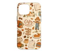 Cozy Autumn Pumpkin Patch Scarecrow Collage Squirrel Fall Case for iPhone 16 Pro Max