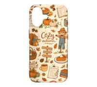 Cozy Autumn Pumpkin Patch Scarecrow Collage Squirrel Fall Case for iPhone 17