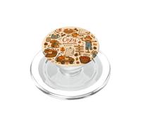 Cozy Autumn Pumpkin Patch Scarecrow Collage Squirrel Fall PopSockets PopGrip for MagSafe