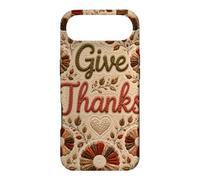 Cozy Autumn Quilt Floral Leaves Rustic Farmhouse Decor Case for iPhone Air