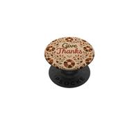 Cozy Autumn Quilt Floral Leaves Rustic Farmhouse Decor PopSockets Adhesive PopGrip