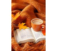 Cozy Autumn Reading Notebook: Fall-Themed 6x9 College Ruled Journal for Book Lovers, Writers, and Note-Taking - Warm Aesthetic Gift for Women, Students, or Seasonal Reflections