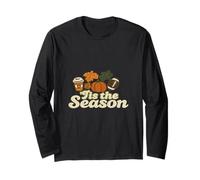 Cozy Autumn Vibes | Fall Coffee Pumpkin Season Graphic Long Sleeve T-Shirt