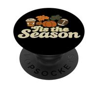 Cozy Autumn Vibes | Fall Coffee Pumpkin Season Graphic PopSockets Adhesive PopGrip