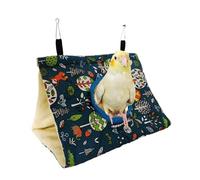 Cozy Autumn Winter Parrot Nest House - Plush Thickened Hammock Hanging Cage For Birds(Blue,L)