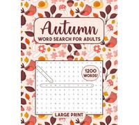 Cozy Autumn Word Search Book: Fun Fall Puzzles for Adults and Seniors