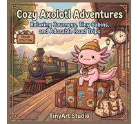 Cozy Axolotl Travel Adventures: A Bold & Easy Coloring Book: Relaxing Kawaii Vacation Scenes, Cozy Trains, Beach Trips, Camping, and Adorable Animal ... (Cute & Cozy Axolotl Friends Coloring Book)