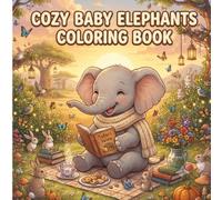 Cozy Baby Elephants Coloring Book: Cute & Relaxing Forest Adventures for Kids and Adults: Adorable Baby Elephant Scenes with Cozy Woodland Life, Easy Bold Designs, Stress Relief & Creative Fun
