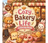 Cozy Bakery Life Coloring Book: 30 Charming Bakery Scenes Filled with Fresh Bread, Sweet Treats, Cozy Kitchens, Warm Cafés, and Relaxing Bakery Moments for Teens & Adults