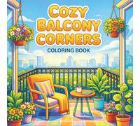 Cozy Balcony Corners Coloring Book: Relaxing Balcony Corner Scenes with Cozy Apartment Spaces, Small Garden Nooks and Outdoor Designs | Hygge-Inspired ... (Comfort Corner Retreat Coloring Series)