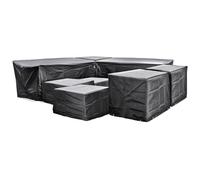 Cozy Bay EZBreathe Malta 10 Seat Furniture Set Cover in Black