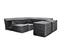 Cozy Bay® EZBreathe Malta 9 Seat Furniture Set Cover in Black