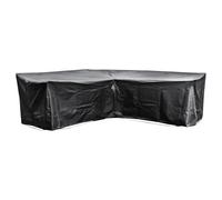 Cozy Bay Ezbreathe Medium L Shape Sofa Cover In Black