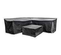 Cozy Bay Furniture Acorn EZBreathe Corner L Shape Patio Set Cover in Black Cozy Bay Furniture Black