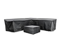 Cozy Bay Furniture EZBreathe Malta 6 Seat Furniture Set Cover in Black Cozy Bay Furniture Black