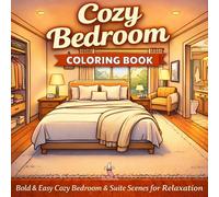Cozy Bedroom Coloring Book: Bold & Easy Cozy Bedroom & Suite Scenes for Relaxation (Adults & Teens) (Cozy Coloring Series)