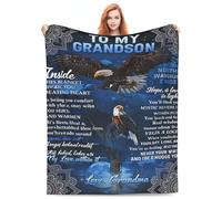 Cozy Blanket Grandson Throw Blanket for Bed Soft Cozy Fluffy Couch Blankets Fleece Blanket Throw Gifts for Women Men Girls Boys,Lightweight Warm Plush Fleece Blanket for Couch40 X30