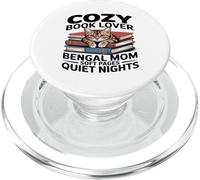 Cozy Book Lover Bengal Mom Soft Pages Quiet Nights PopSockets PopGrip for MagSafe