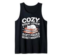 Cozy Book Lover Bengal Mom Soft Pages Quiet Nights Tank Top