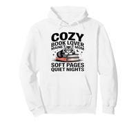 Cozy Book Lover Maine Coon Mom Soft Pages Quiet Nights Pullover Hoodie