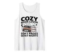 Cozy Book Lover Persian Mom Soft Pages Quiet Nights Tank Top