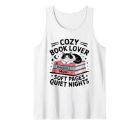 Cozy Book Lover Ragdoll Mom Soft Pages Quiet Nights Tank Top