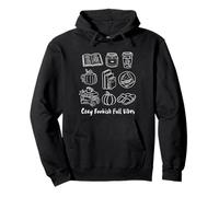 Cozy Bookish Fall Vibes Pumpkin Latte Books Autumn Reading Pullover Hoodie