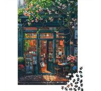 Cozy Bookstore Scene Puzzles 1000 Piece for Adults Jigsaw Puzzle Game for The Whole 38x26cm/1000pcs