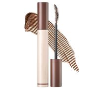 Cozy Brown Mascara, Waterproof Long-Lasting Smudge-Proof Lengthening Formula, K-Beauty Soft Definition for Blue and Green Eyes