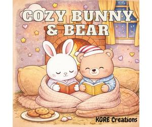 Cozy Bunny & Bear Coloring book: Cute & relaxing cozy animal coloring pages for kids & adults. stress relief, cuddly scenes,and adorable hygge moments