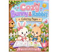 Cozy Bunny & Rabbit Coloring Pages: Cute Animal Friends, Cozy Adventures & Fun Coloring Activities